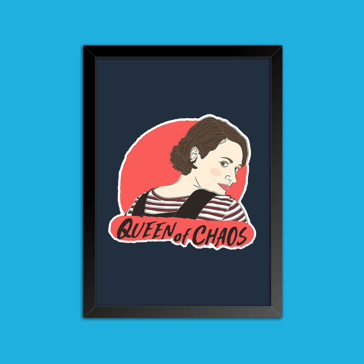 Quadro "Queen of Caos" - Fleabag - Séries de TV