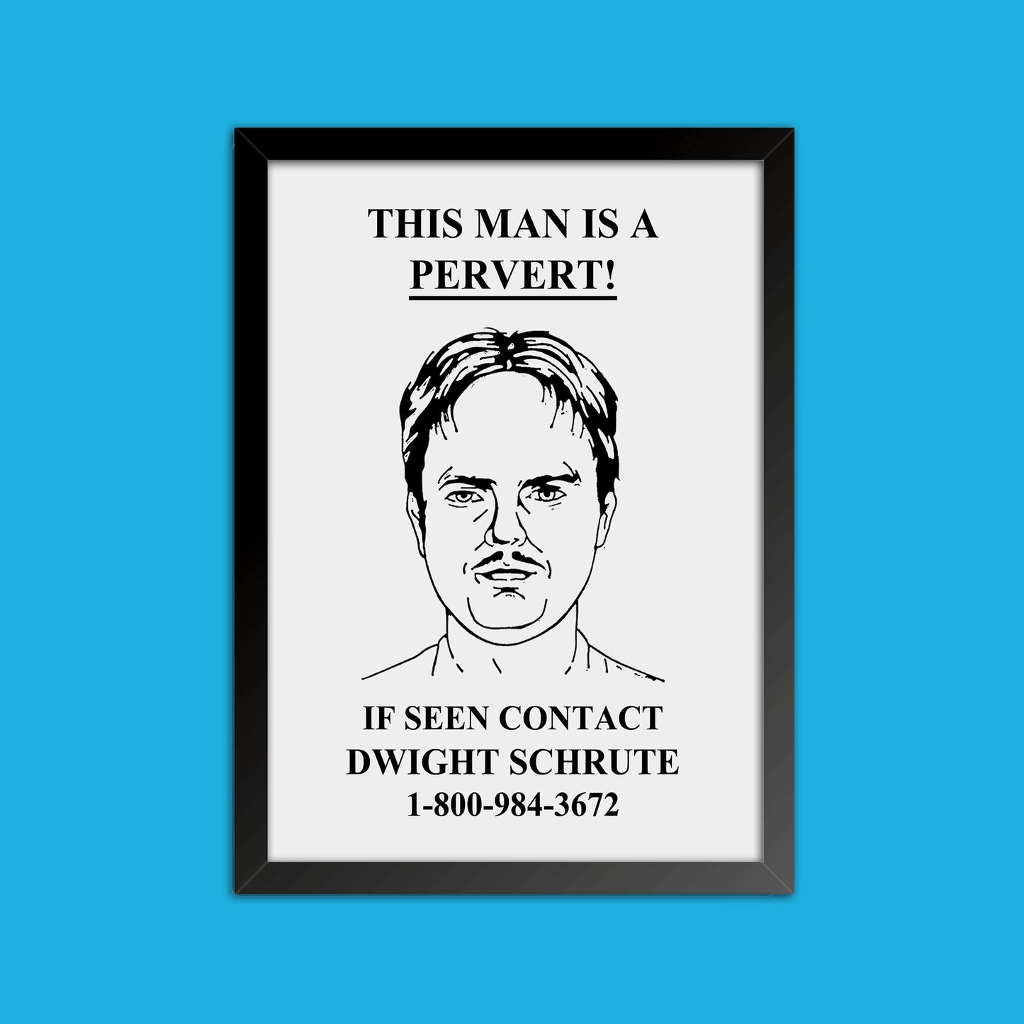 Quadro "Dwight Pervert" - The Office - Séries de TV