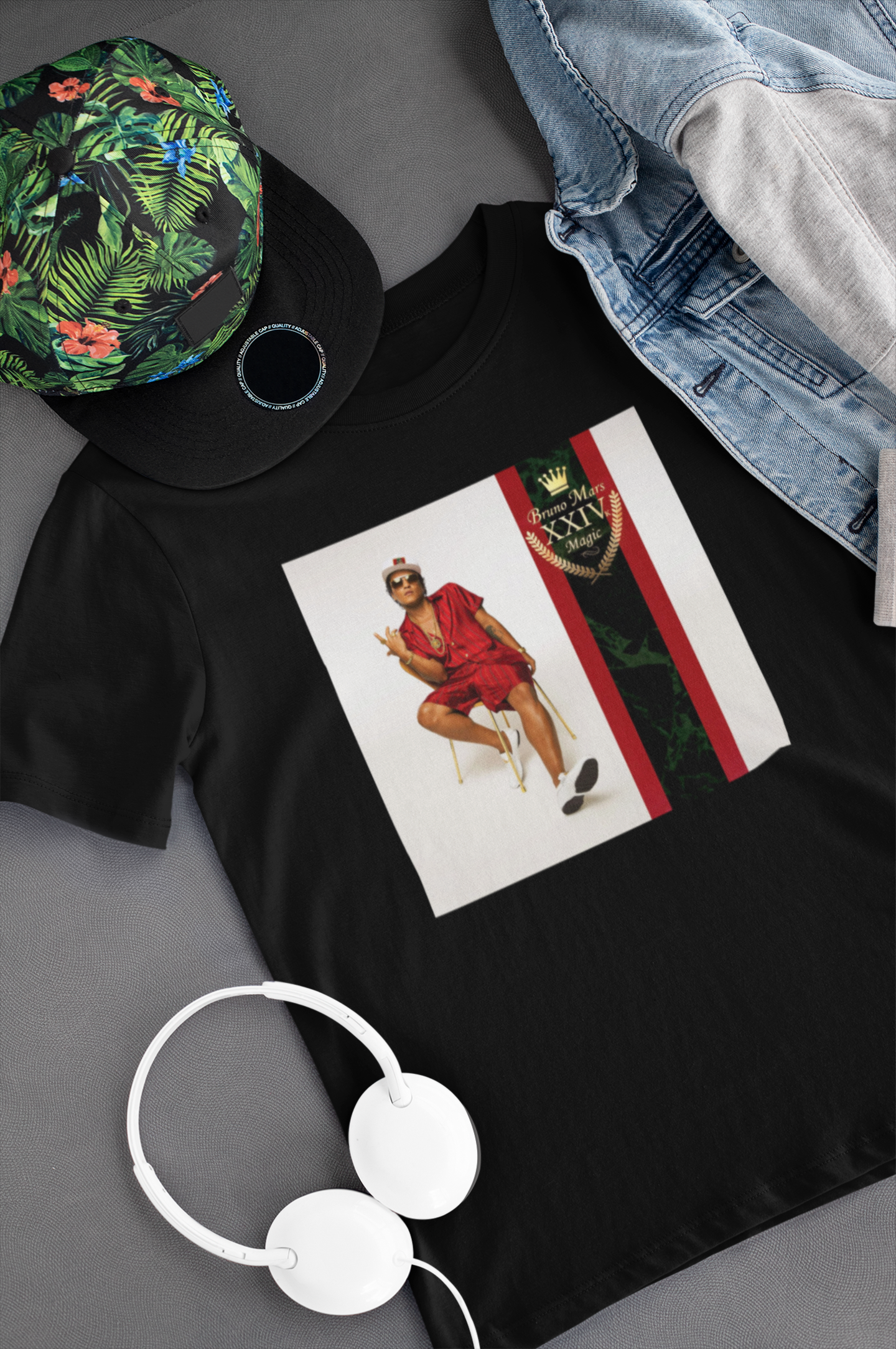 Camiseta "24k Magic - Bruno Mars" - Álbum - Música