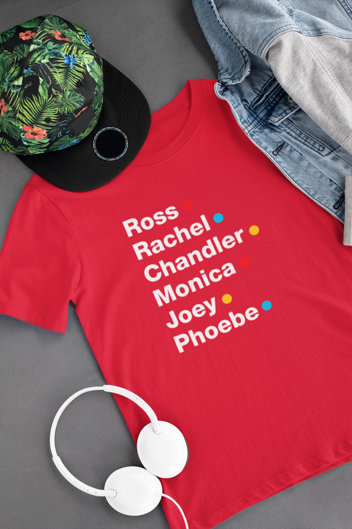 Camiseta "Nomes" - Friends - Séries de TV