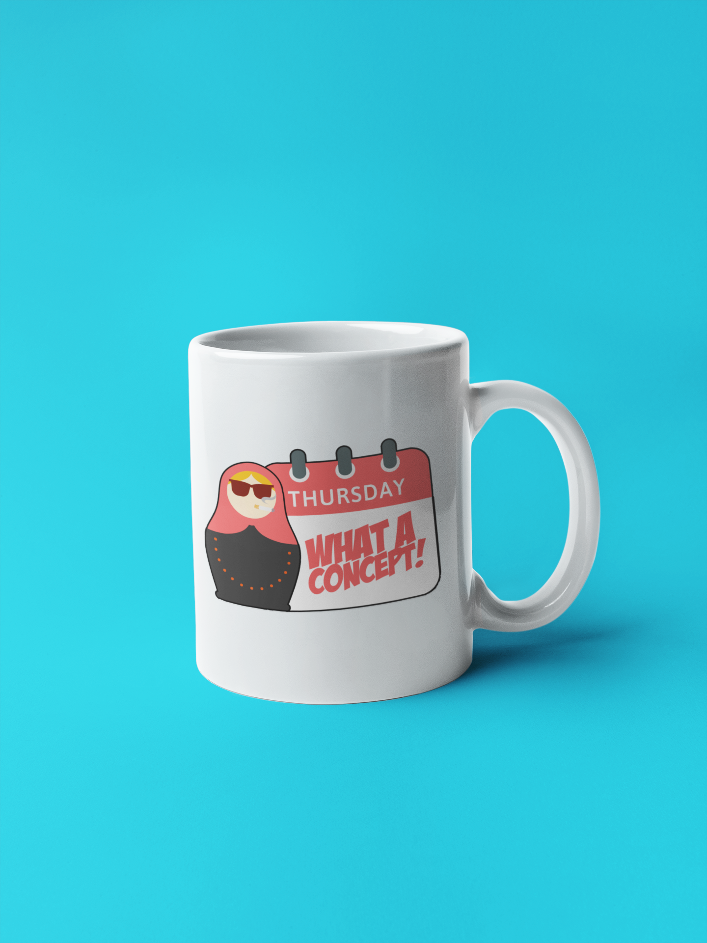 Caneca "Thursday" - Boneca Russa - Séries de TV