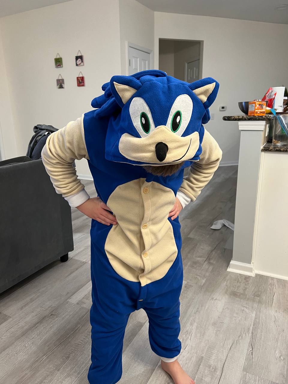 Macacão/Pijama Infantil 'Sonic' Projeto Fan Service