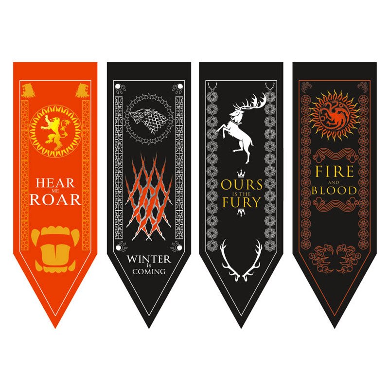 Bandeiras das "Casas Nobres" - Game of Thrones - Séries de TV