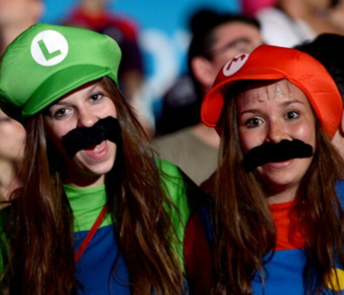 Fantasia Super Mario Bros - Chapéu e Bigode