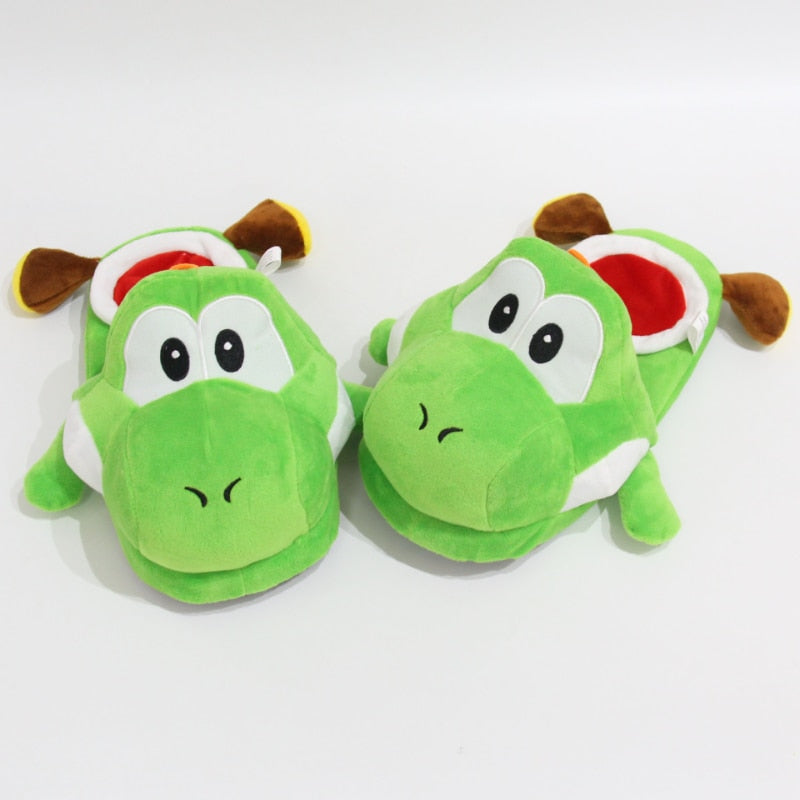 Pantufas Super Mario Bros - Yoshi, Mario e Luigi