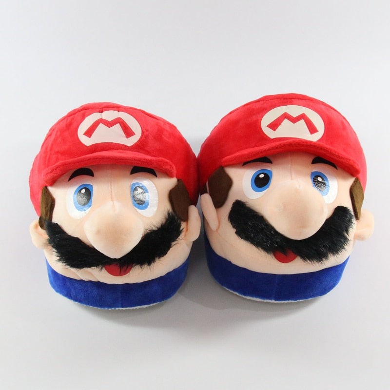 Pantufas Super Mario Bros - Yoshi, Mario e Luigi
