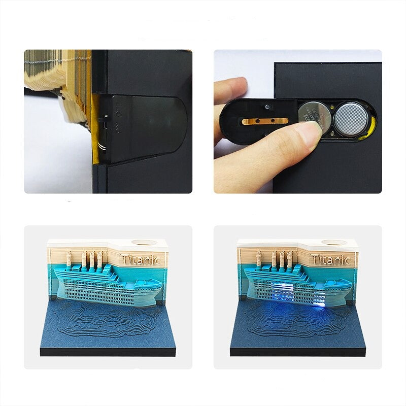 Bloco de Notas 3D - Titanic - Filmes