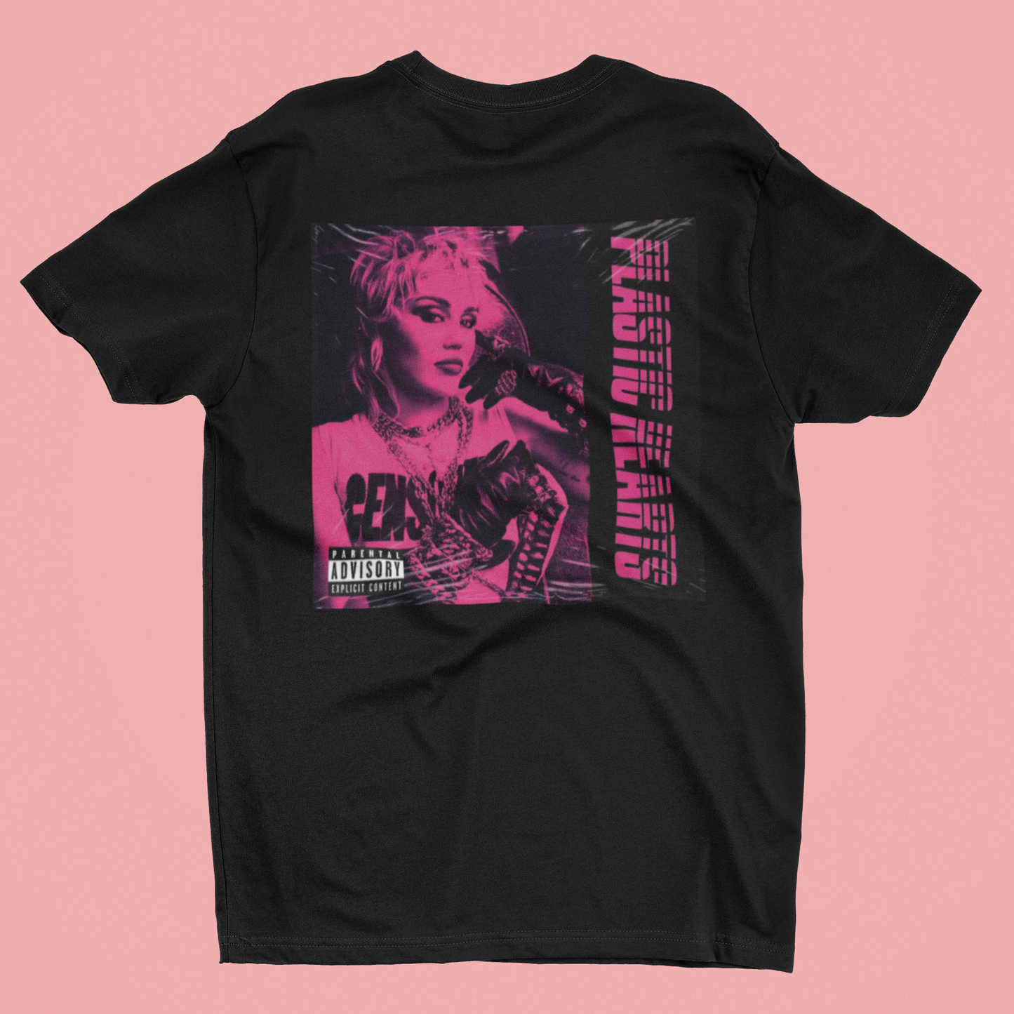 Camiseta "Plastic Hearts - Miley Cyrus" - Álbum - Música