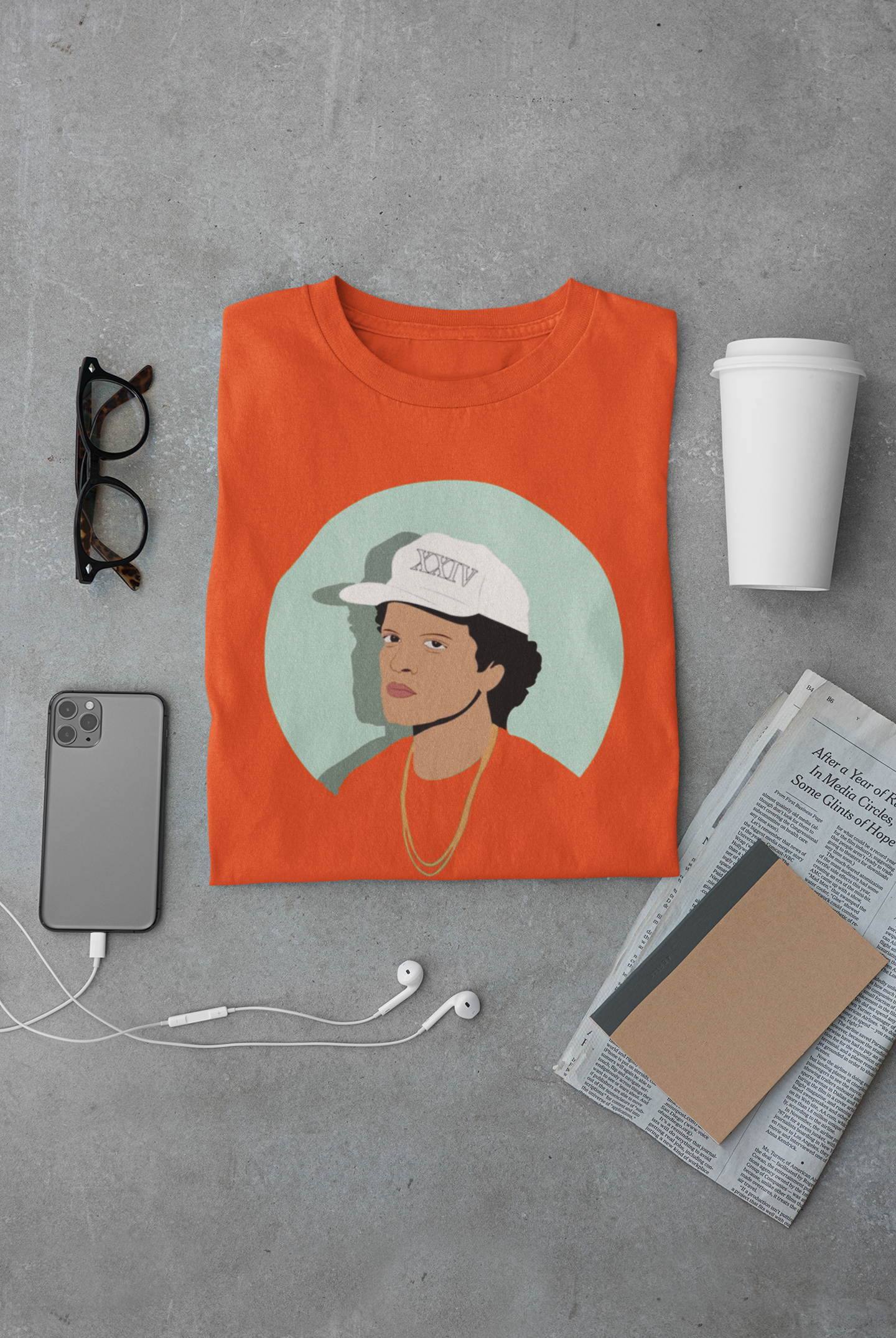 Camiseta "Bruno Mars" Clássica - Música