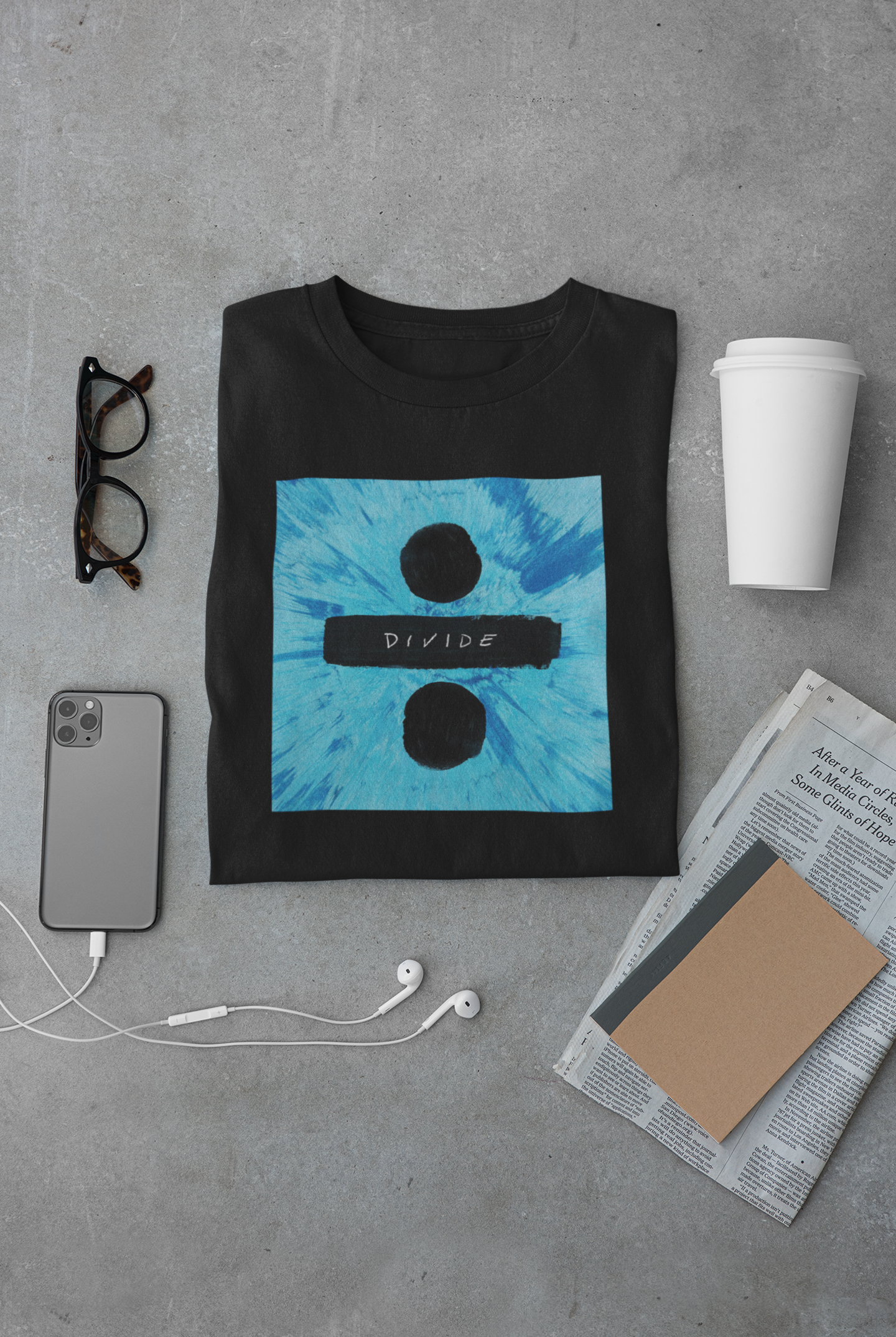 Camiseta "Divide - Ed Sheeran" - Álbum - Música