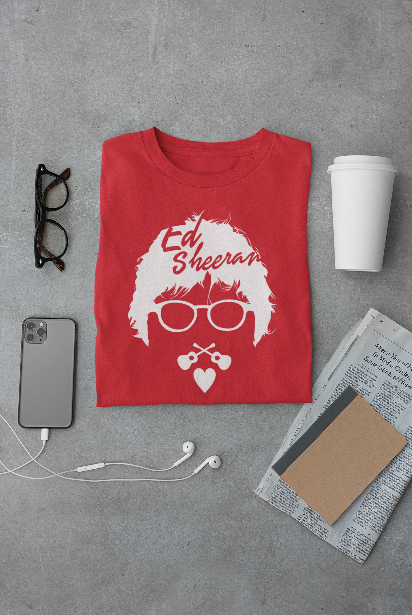 Camiseta "Ed Sheeran" Clássica - Música