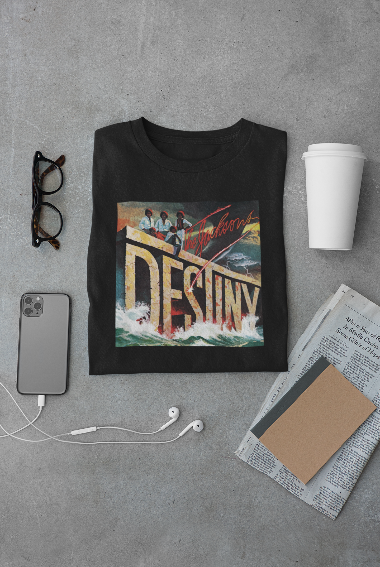 Camiseta "Destiny - The Jacksons" - Álbum - Música