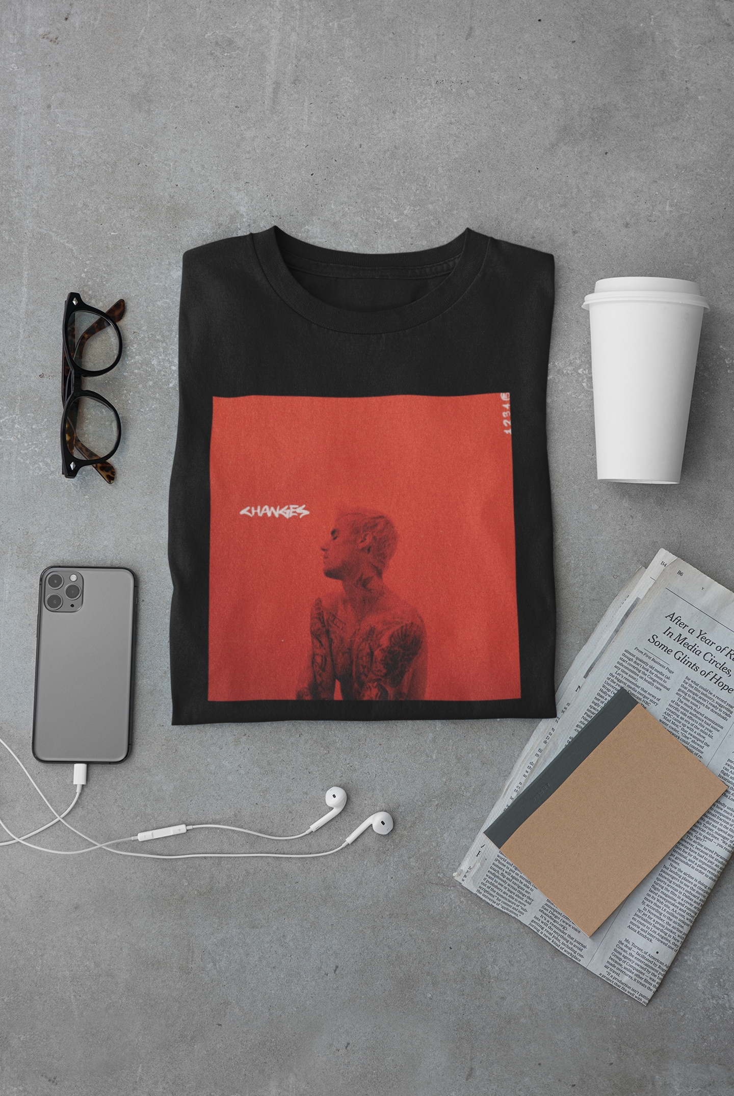 Camiseta "Changes - Justin Bieber" - Álbum - Música