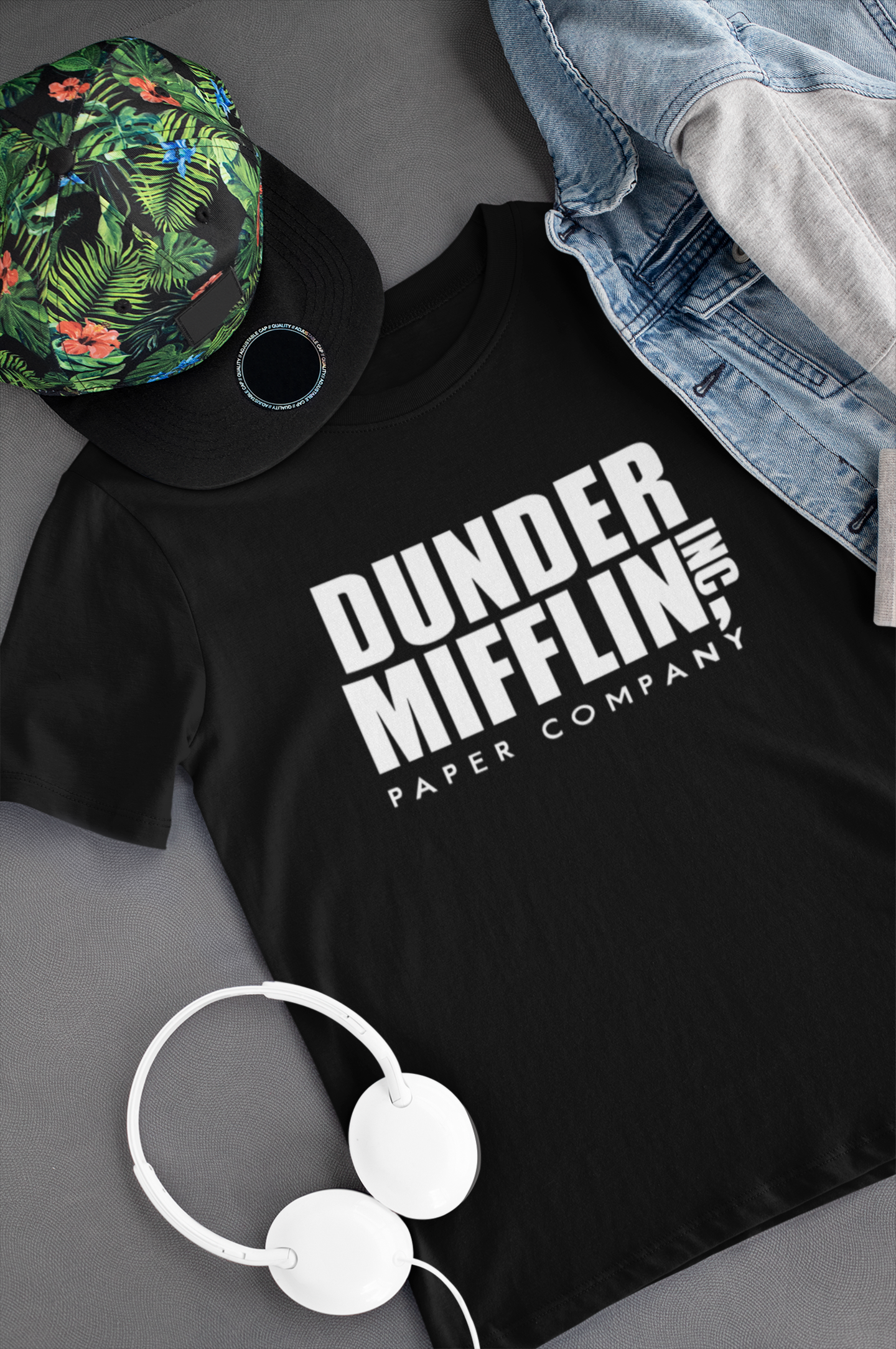 Camiseta Dunder Miflin preto The Office em promoção