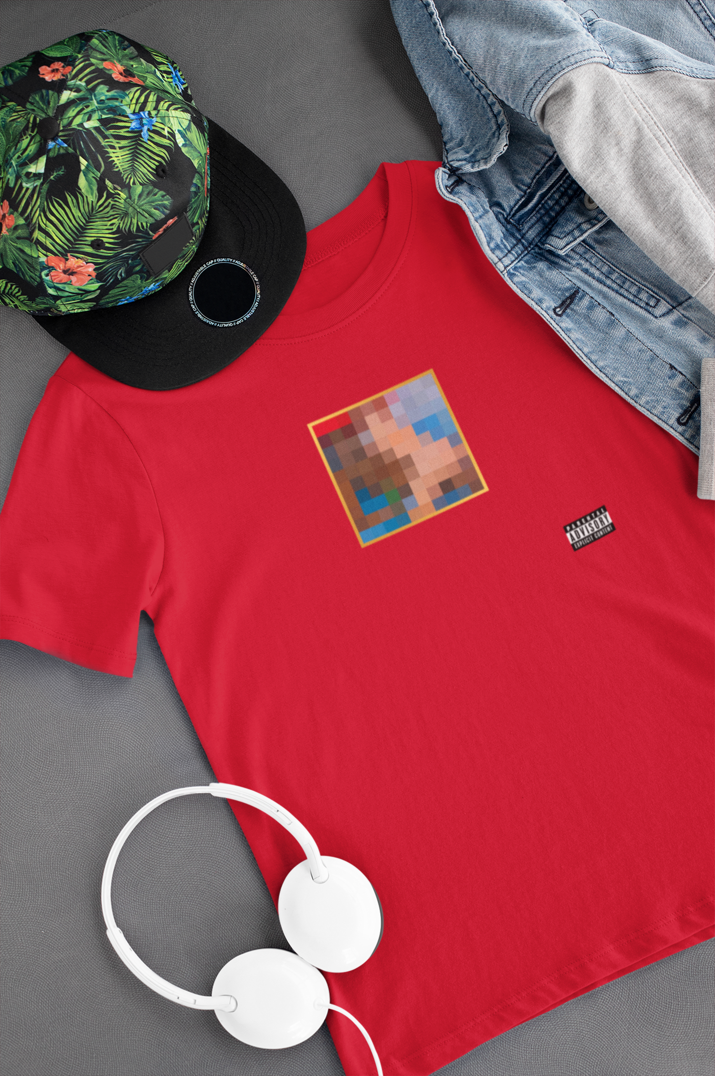 Camiseta "My Beautiful Dark Twisted Fantasy - Kanye West" - Álbum - Música