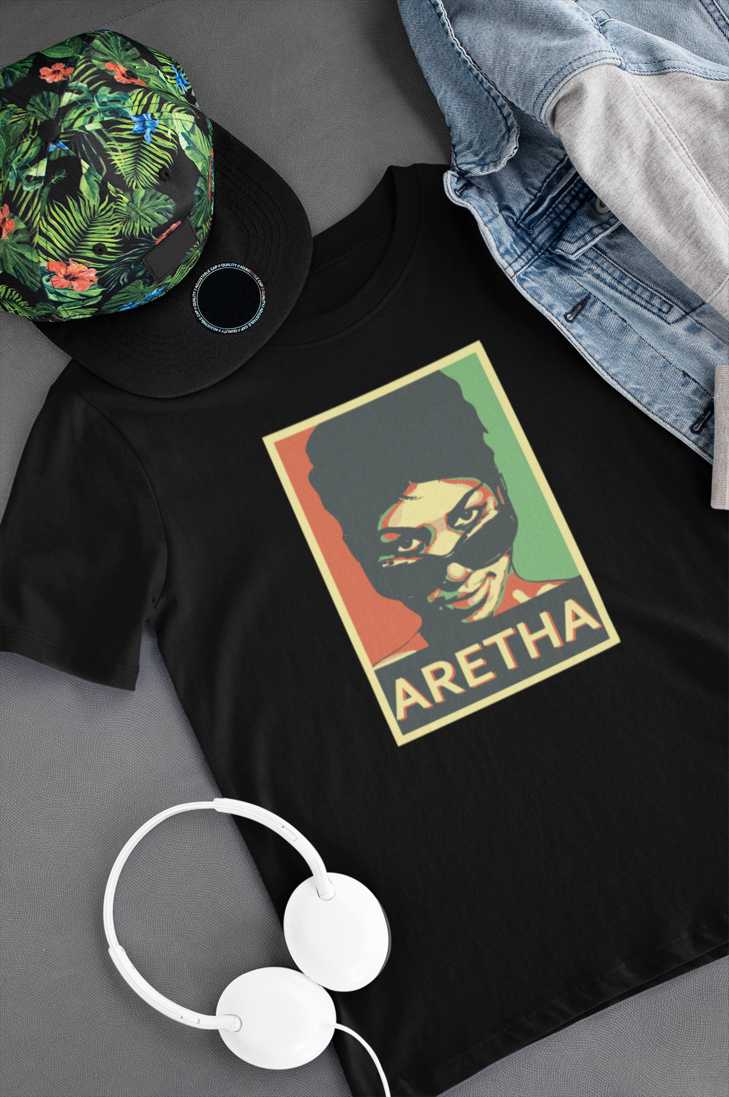 Camiseta "Aretha Franklin" Clássica - Música