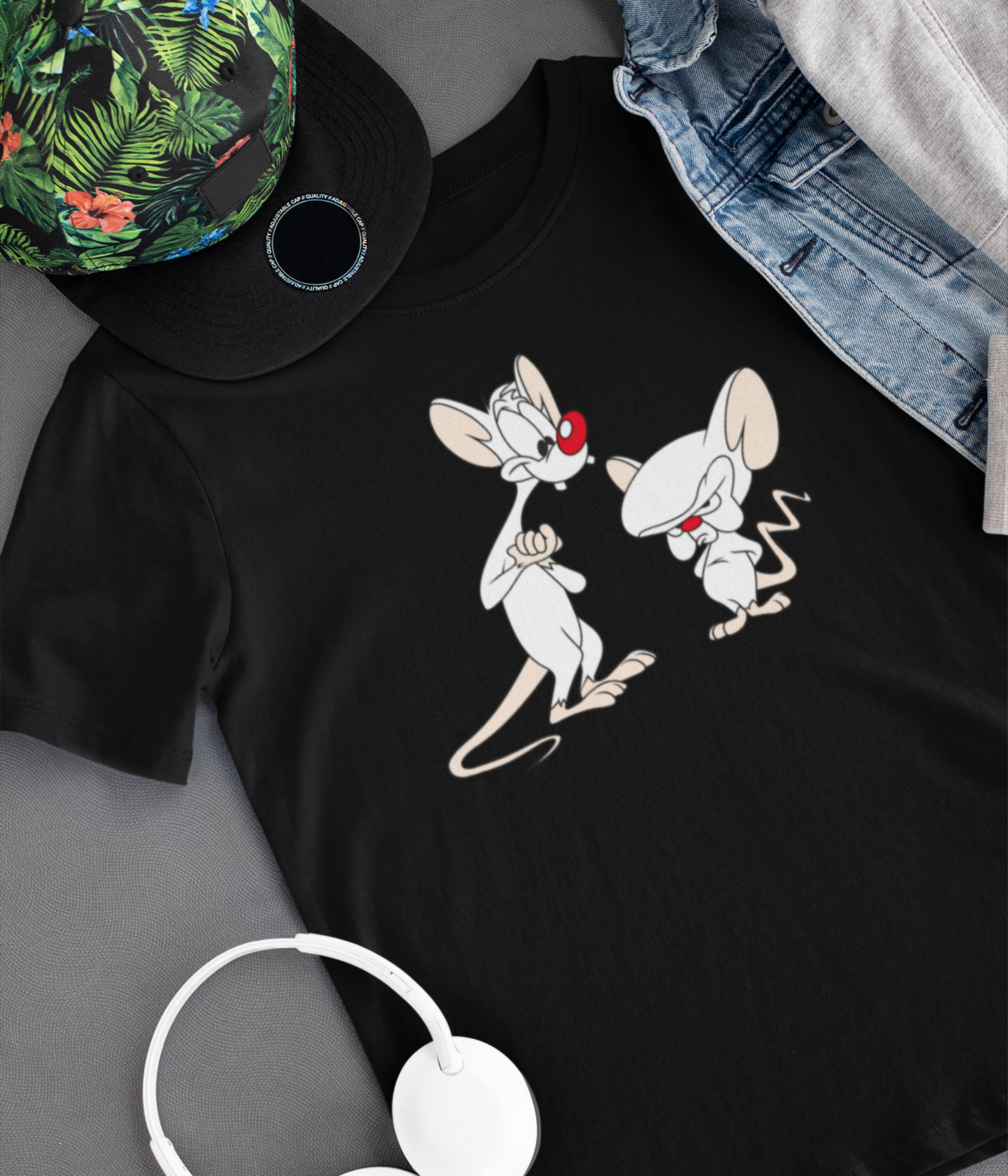 Camiseta "Pinky e o Cérebro" - Desenhos Animados