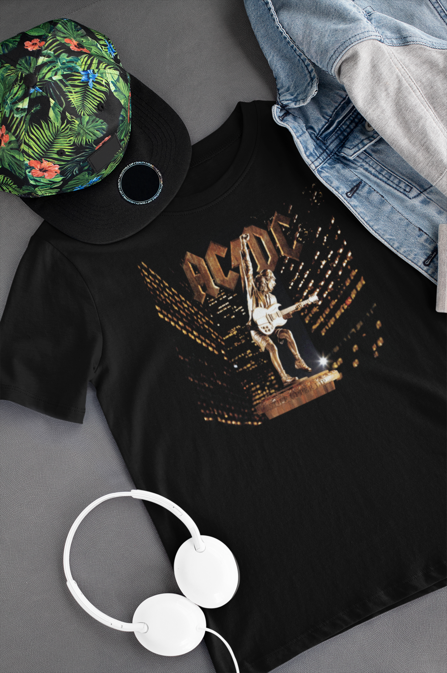 Camiseta "Stiff Upper Lip - ACDC" - Álbum - Música