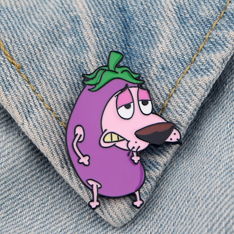 Broche "Coragem, o Cão Covarde" - Desenhos Animados