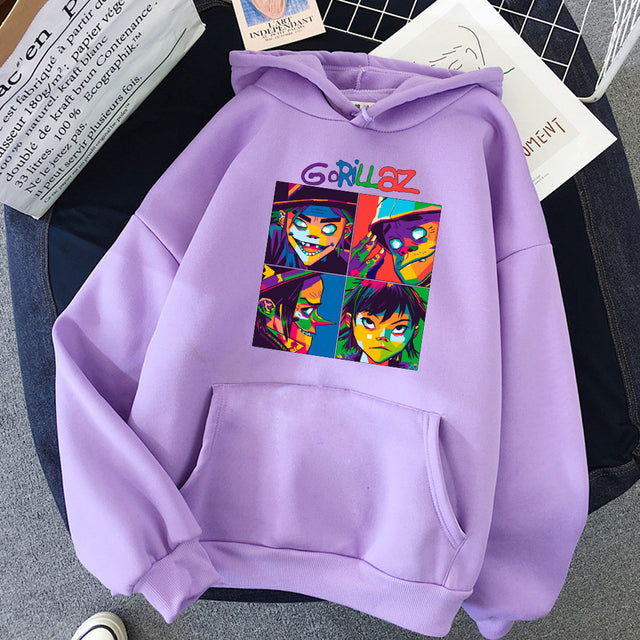 Coleção de Moletom "Arte Gorillaz" - Música