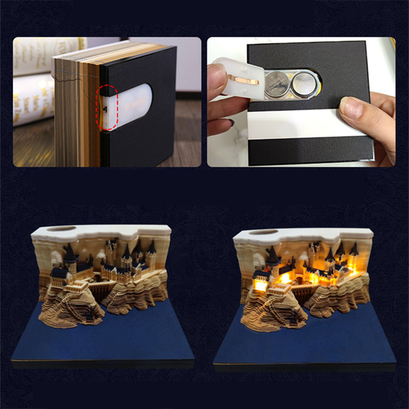 Bloco de Notas 3D Omoshiroi Castelo Hogwarts - Harry Potter - Filmes