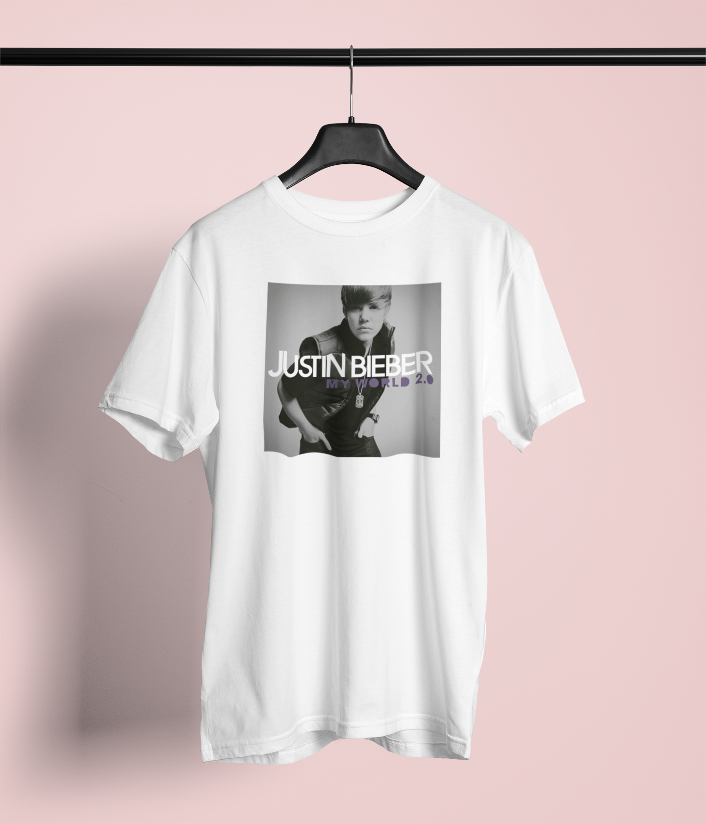 Camiseta "My World 2.0- Justin Bieber" - Álbum - Música