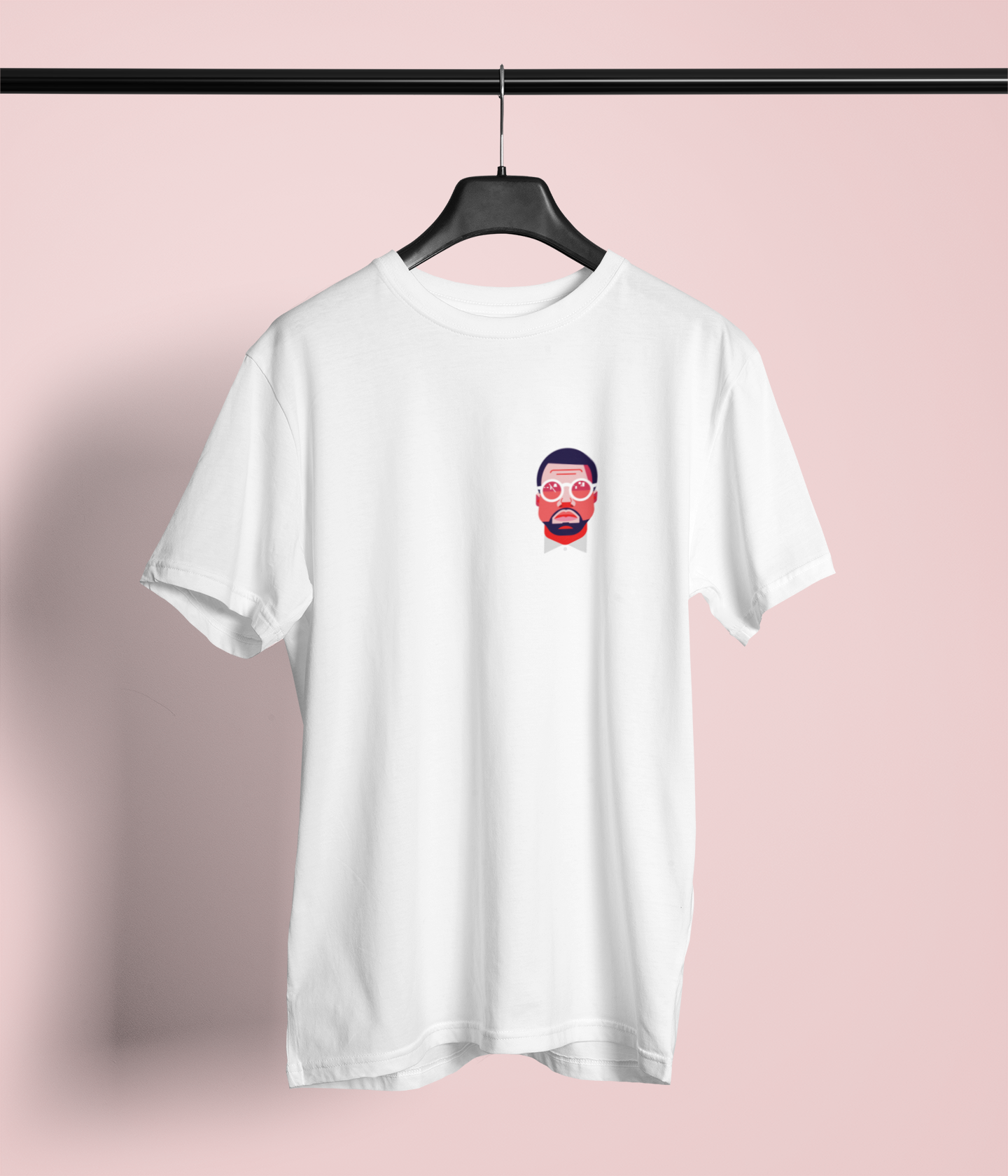 Camiseta "Kanye West" Clássica - Música