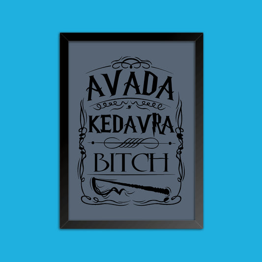 Quadro "Avada Kedavra" - Harry Potter - Filmes