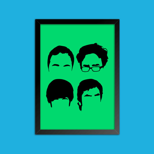 Quadro "Faces" - Big Bang Theory - Séries de TV