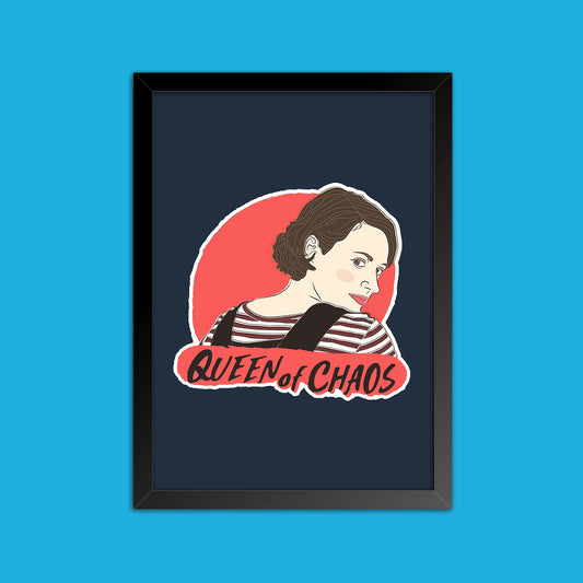 Quadro "Queen of Caos" - Fleabag - Séries de TV