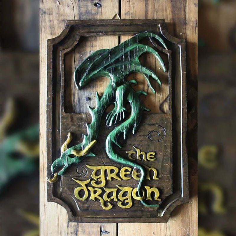 Placas Decorativas -"The Prancing Pony" e "The Green Dragon" - Senhor dos Anéis - Filmes
