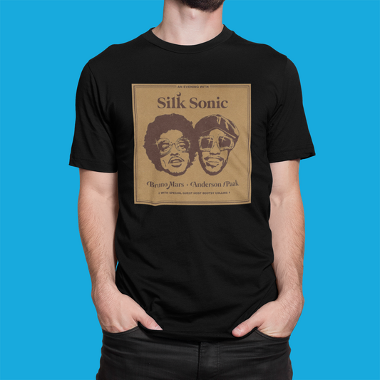 Camiseta "An Evening with Silk Sonic - Silk Sonic & Bruno Mars" - Álbum - Música