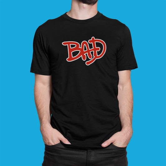 Camiseta "Bad - Michael Jackson" Logo - Música