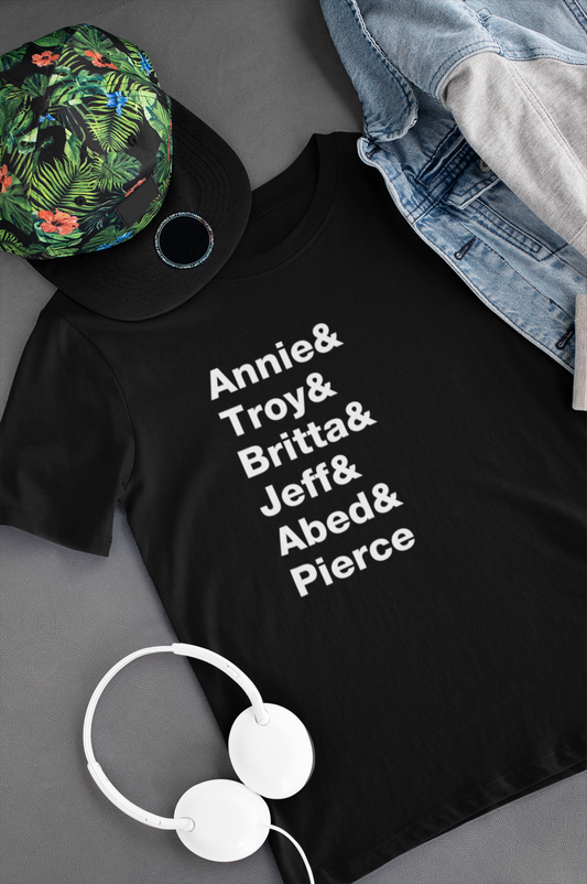 Camiseta "Nomes" - Community - Séries de TV