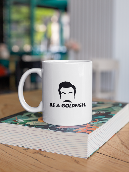 Caneca Ted Lasso "Be a Goldfish" - Séries de TV