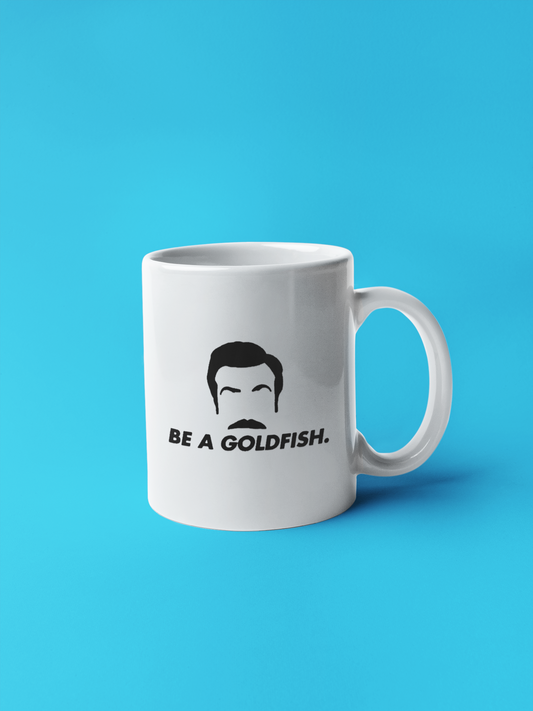 Caneca Ted Lasso "Be a Goldfish" - Séries de TV