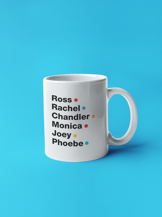 Caneca "Nomes" Friends - Série de TV