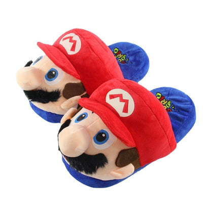 Pantufas Super Mario Bros - Yoshi, Mario e Luigi
