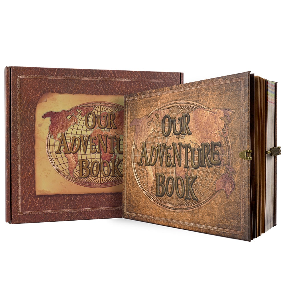 Álbum/Scrapbook Nossas Aventuras - Vintage - Papelaria