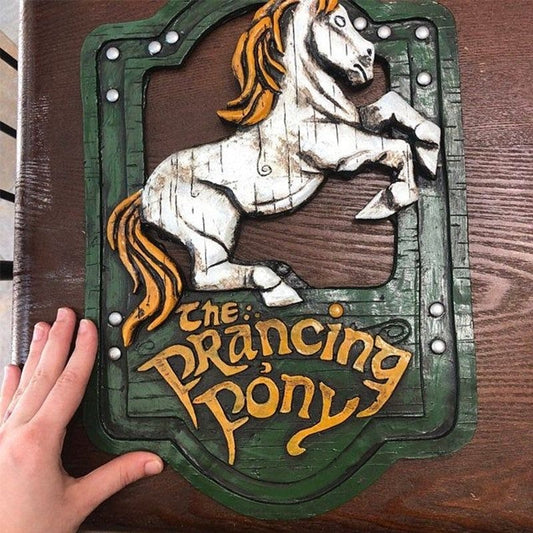 Placas Decorativas -"The Prancing Pony" e "The Green Dragon" - Senhor dos Anéis - Filmes