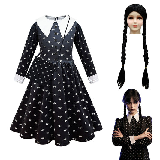 Fantasia Infantil "Wandinha" - Familia Addams - Filmes