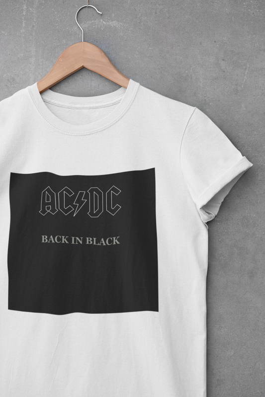 Camiseta "Back in Black - ACDC" - Álbum - Música