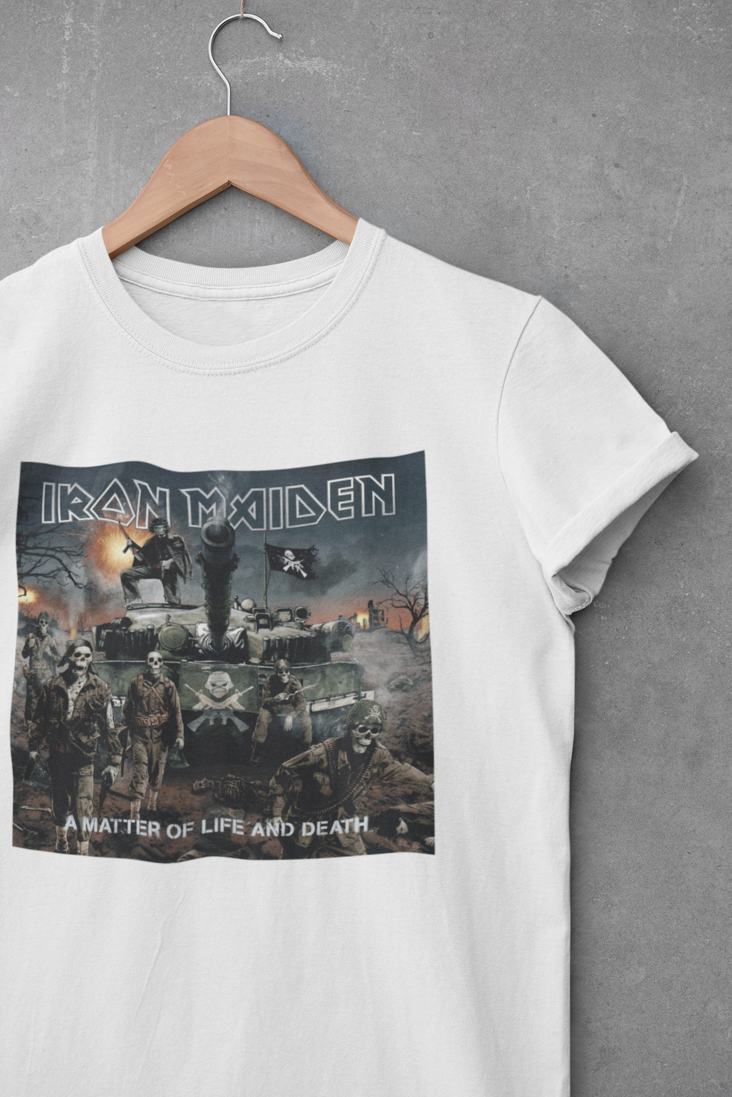 Camiseta "A Matter of Life and Death" - Iron Maiden - Álbum - Música