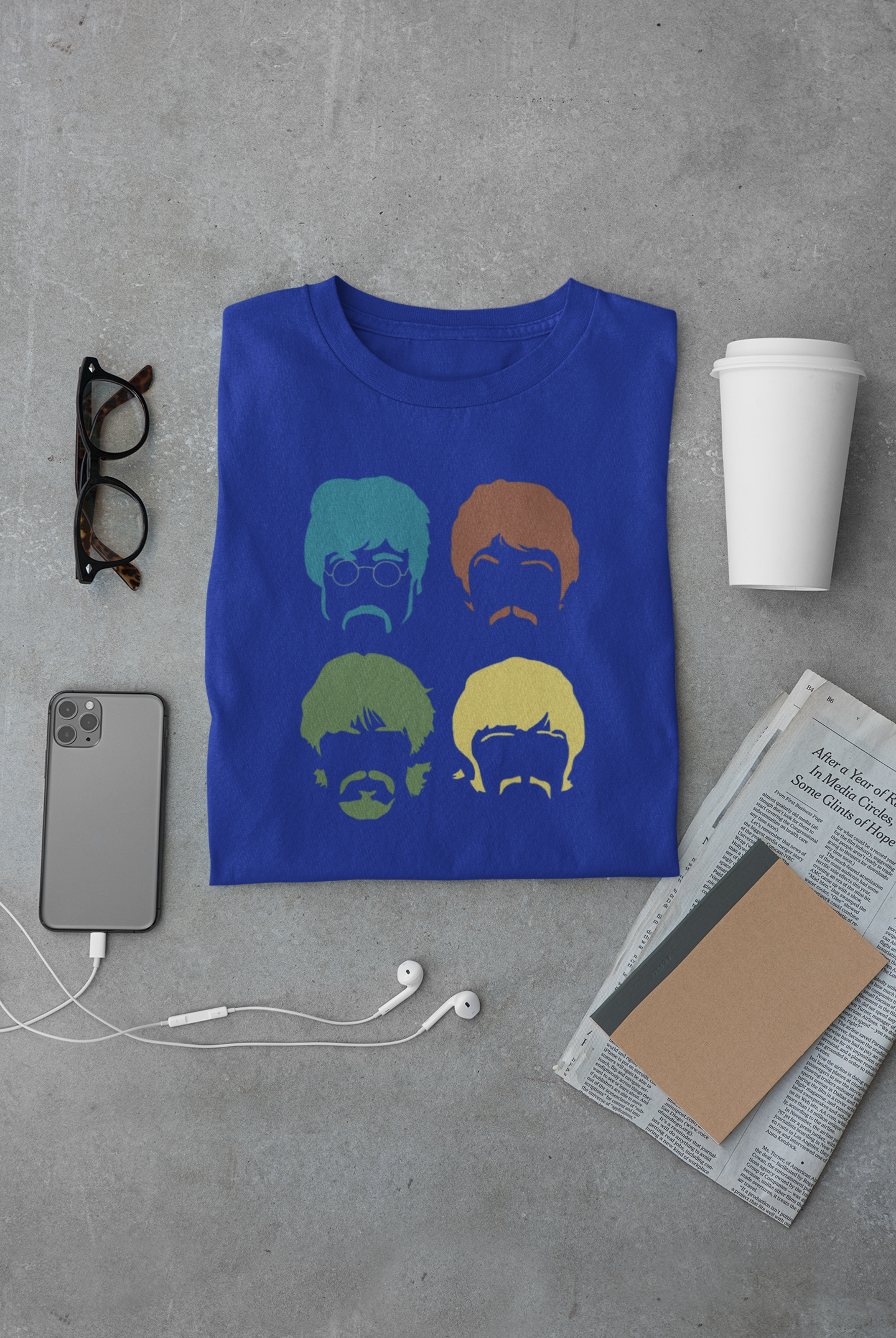Camiseta "The Beatles Faces" - Música