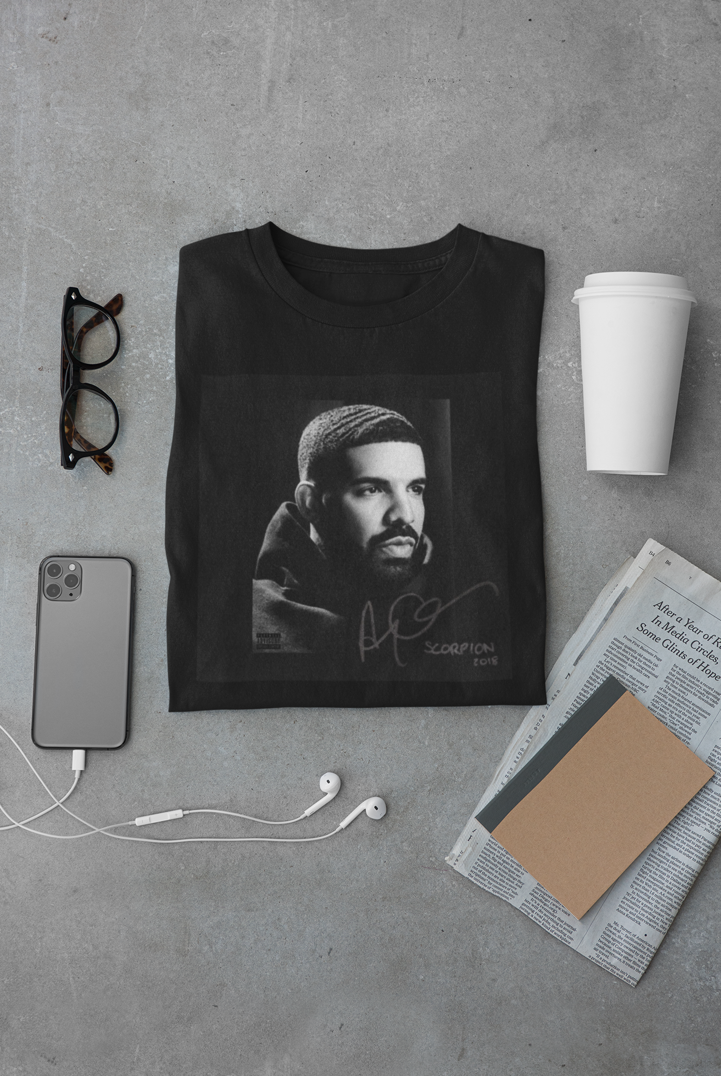 Camiseta "Scorpion - Drake" - Álbum - Música