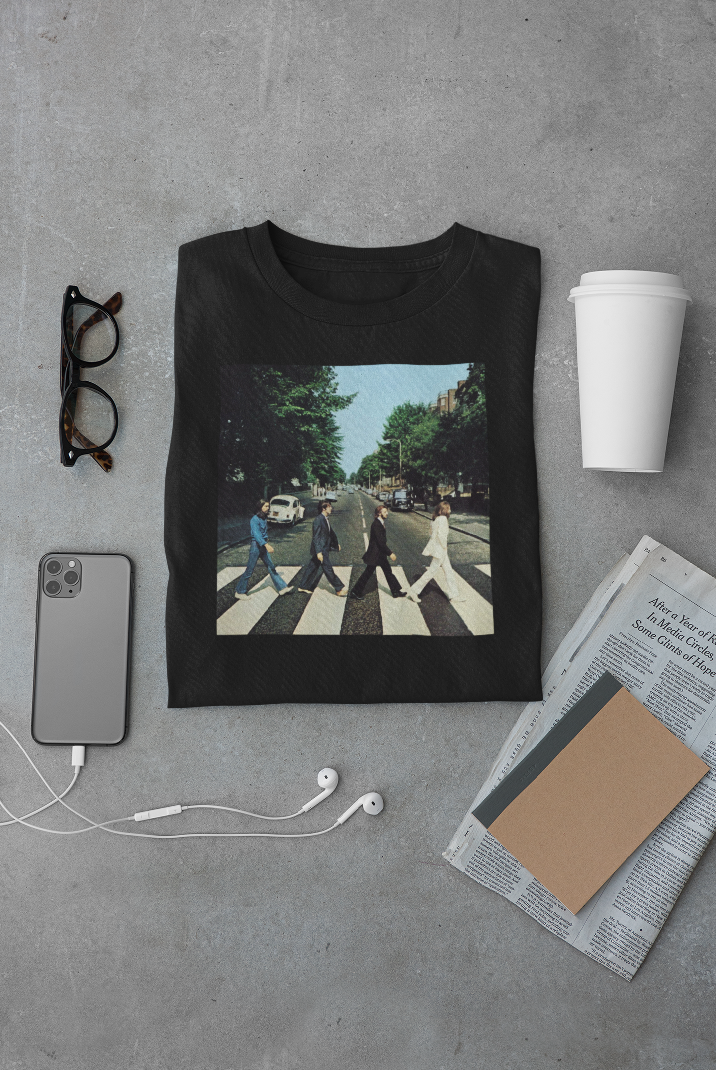 Camiseta "Abbey Road - The Beatles" - Álbum - Música