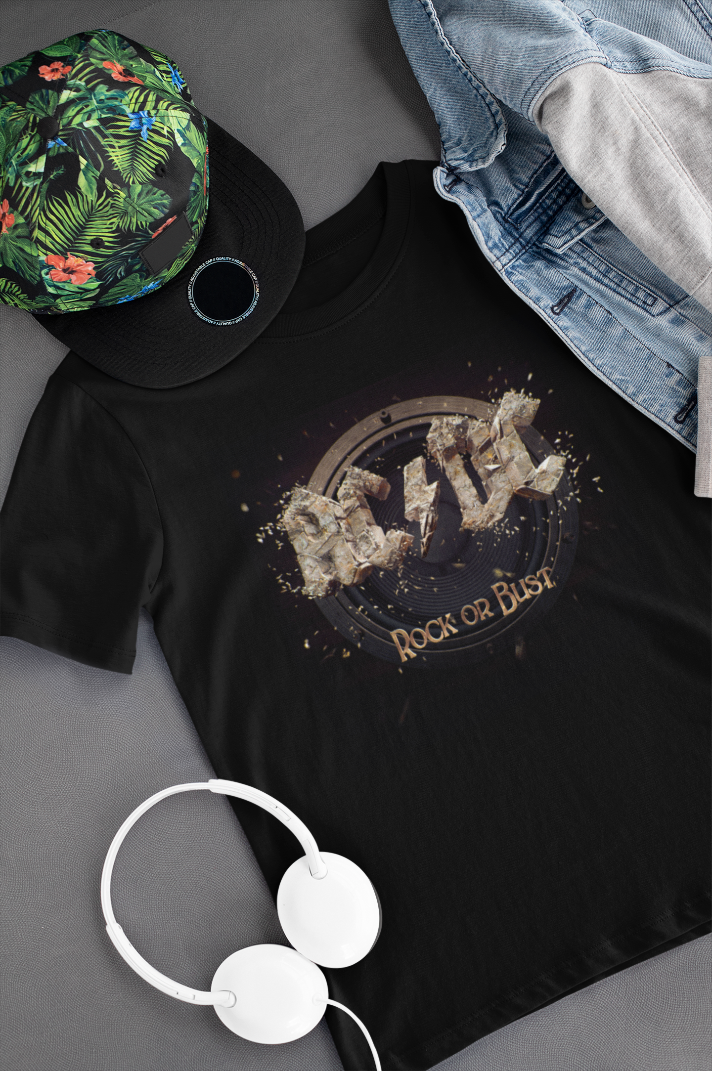 Camiseta "Rock or Bust - ACDC" - Álbum - Música