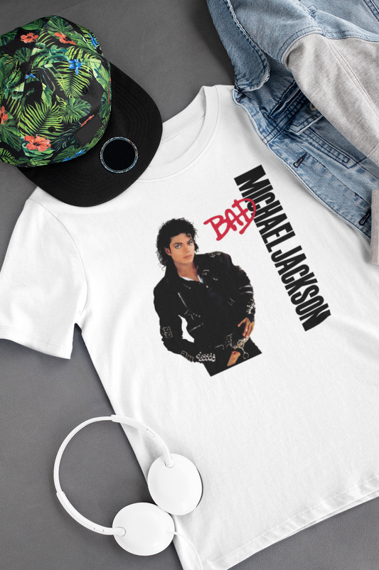 Camiseta "Bad - Michael Jackson" - Álbum - Música