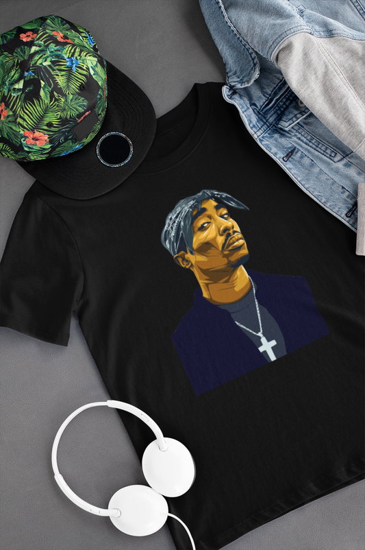 Camiseta "2Pac" Clássica - Música