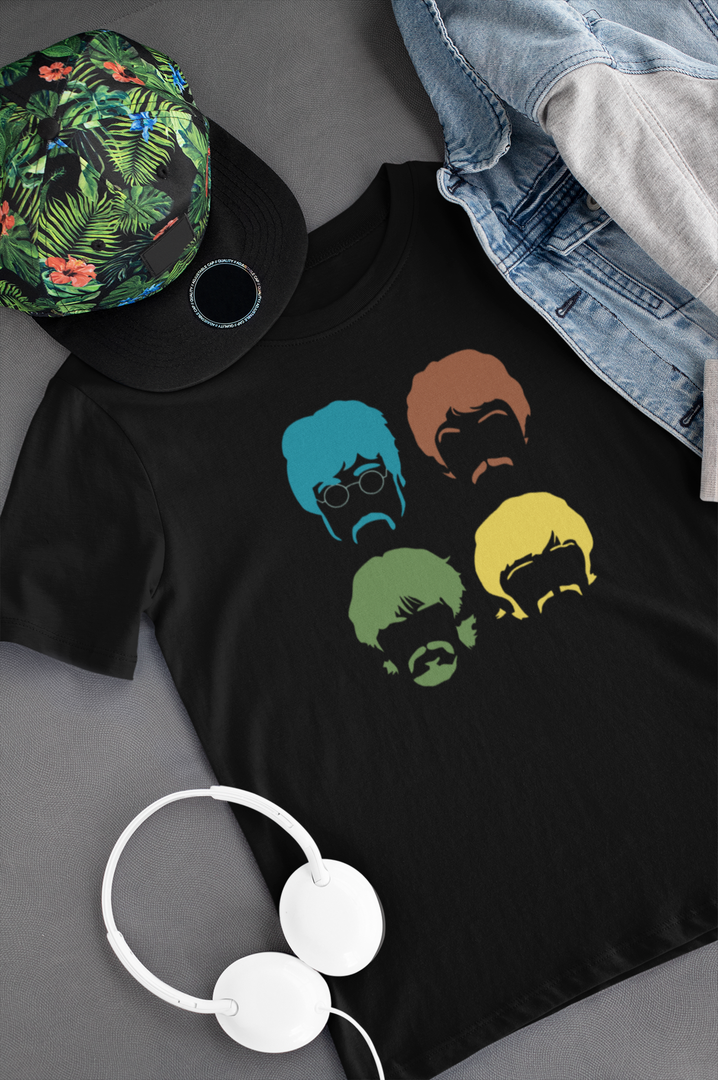 Camiseta "The Beatles Faces" - Música